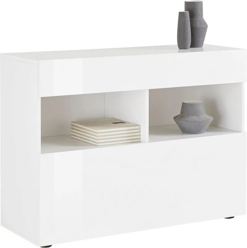 OTTO home Sideboard Sorano, Breite 111 cm, Weiß, – Produktbild 2 von 5