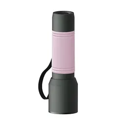 REEVES Taschenlampe REEVES-myFLASH 300, anthrazit/rosa, Grau / rosa, – Produktbild 1 von 1