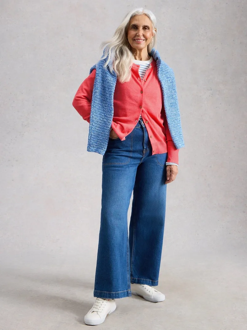 White Stuff Strickjacke Lulu - 36, Leuchtend rosa, – Produktbild 2 von 4
