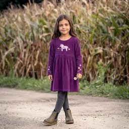 Enfant Terrible Enfant Terrible Kleid mit Stickerei Velvet rib – Produktbild 1 von 1