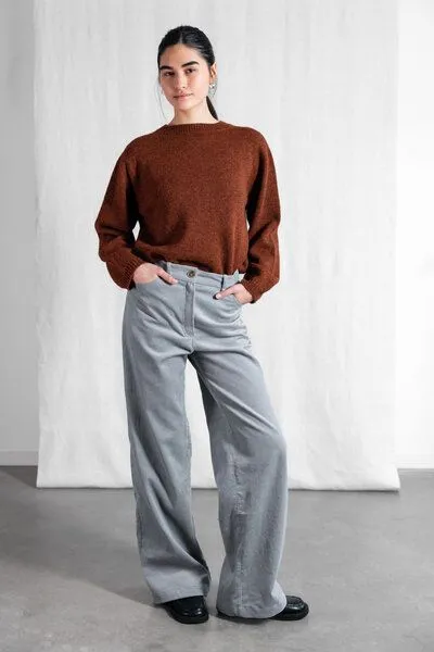 Jyoti - Fair Works Jyoti - Fair Works Bio-Baumwollcord Hose Tushar, Nebel, – Produktbild 1 von 4