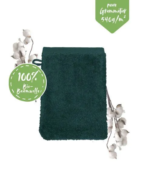 NATURAWALK NATURAWALK Handtuch aus 100% Bio-Baumwolle | Milano Deluxe, Petrol, – Produktbild 2 von 2