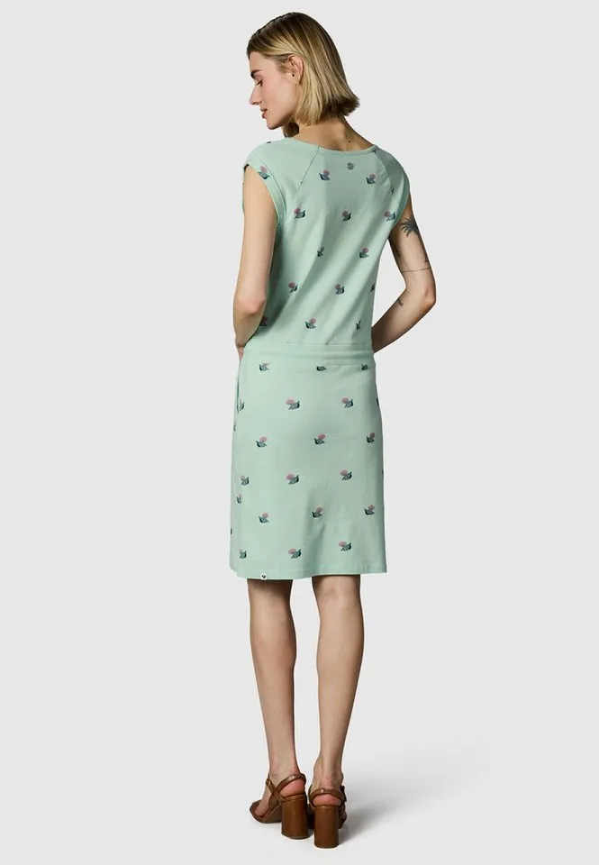 ragwear ragwear Sommerkleid Penellope Print YOUMODO leichtes Strand-Kleid mit stylischem Print, Grün, – Produktbild 3 von 5