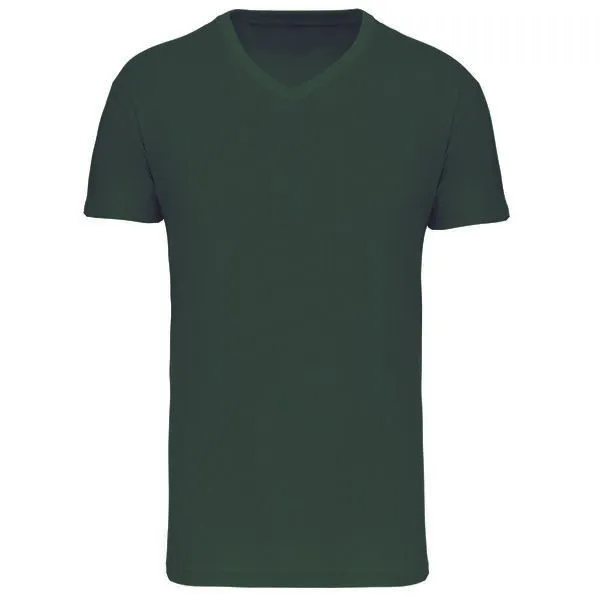 Greenspired Greenspired Basic Unisex Bio V Neck T- Shirt 145 g/m² S - 5 XL, Waldgrün, – Produktbild 1 von 1