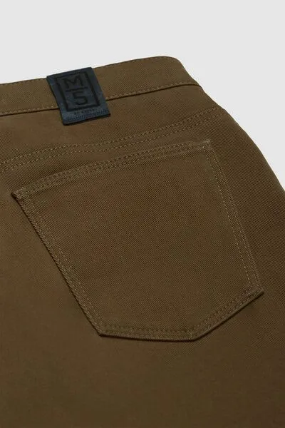 M 5 BY MEYER M 5 BY MEYER COTTON-TWILL CHINO, Grün (khaki), – Produktbild 5 von 5