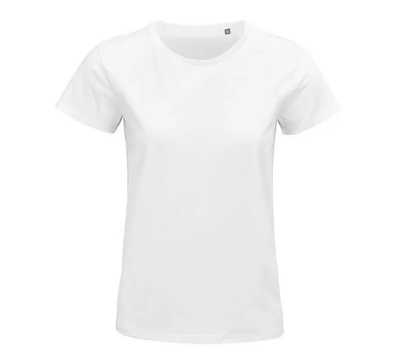 Sol's Sol's Damen T-Shirt Kurzarm Rundhals in 20 verschiedenen Farben aus Bio - Baumwolle, White, – Produktbild 1 von 3