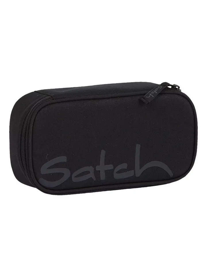 Satch Satch Federmäppchen Schlamperbox, (1-tlg), inklusive Geodreieck und Stundenplan, Schwarz, – Produktbild 5 von 7