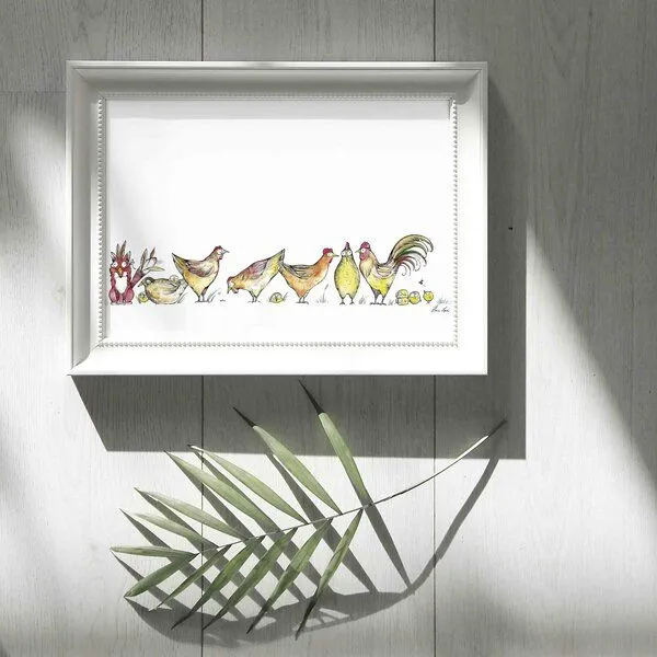 LIGARTI Kunstdruck »Fuchs im Hühnerpelz« von LIGARTI | A4, A3 oder A2 | Wandbild | Poster | Kunst – Produktbild 5 von 5