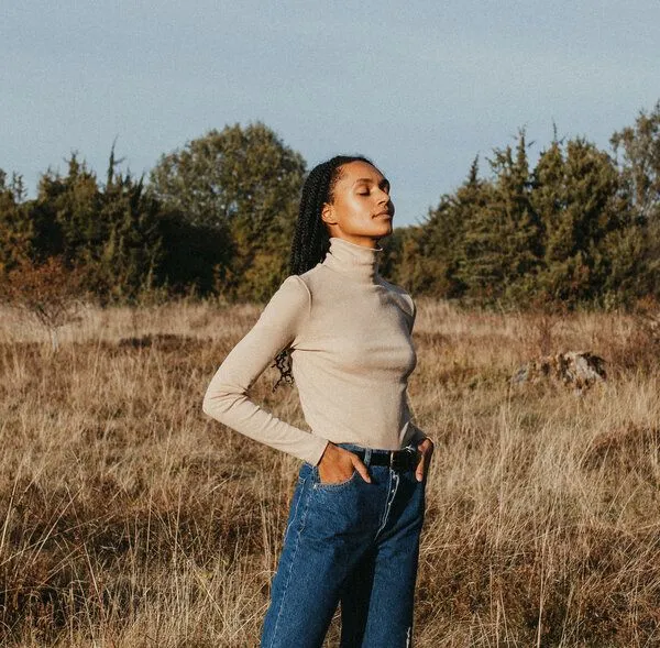 NORDLICHT NORDLICHT Damen Rollkragenshirt aus Bio-Baumwolle DANA, Natur, – Produktbild 2 von 4