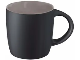 Keramiktasse "ENNIA" mattschwarz/grau – Produktbild 1 von 1