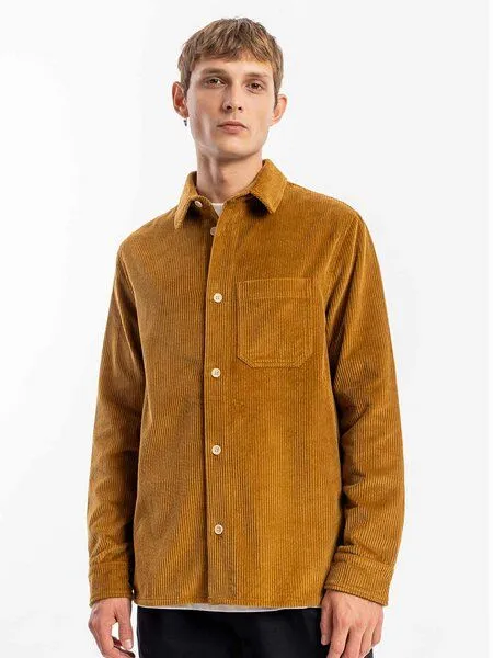 Rotholz Rotholz Kord Hemd - Casual Shirt - aus biologisch angebauter Baumwolle, Toffee (braun), – Produktbild 1 von 4