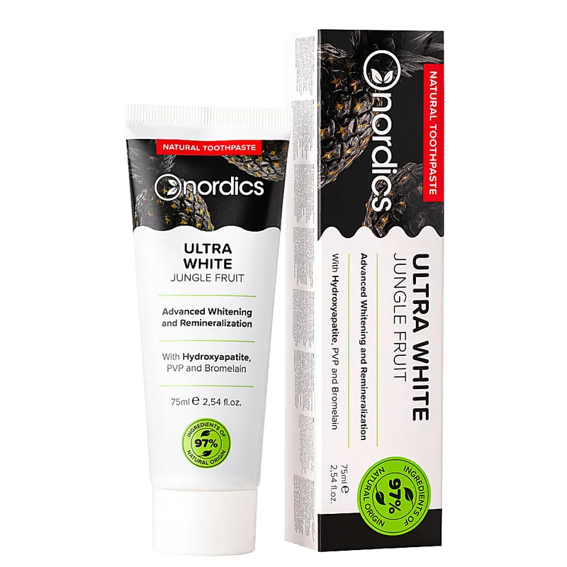 Nordics Nordics Natural Whitening Toothpaste Ultra White – Produktbild 1 von 1