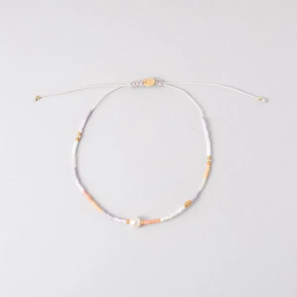 fejn jewelry fejn jewelry Armkette 'miyuki & pearl' mit Süßwasserperle und bunten Glasperlen, Natural, – Produktbild 1 von 4