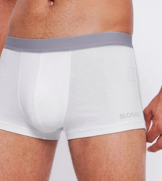 Sloggi Sloggi 2x Herren Hipster Panty GO ABC 2.0 Bio-Baumwolle, Weiss, – Produktbild 3 von 5