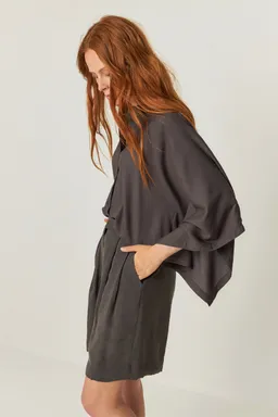 SKFK SKFK Damen vegan Kurze Hosen Laida Gray – Produktbild 1 von 1