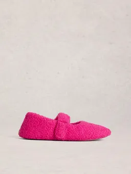 White Stuff Mary-Jane Hausschuhe aus Teddyfell - L – Produktbild 1 von 1