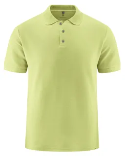 HempAge Hempage Herren vegan Polohemd Aus Piqué Jersey Bambusgrün – Produktbild 1 von 1
