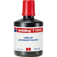 Edding Edding Nachfülltinte "T100" für Permanentmarker, Rot, – Produktbild 3 von 3