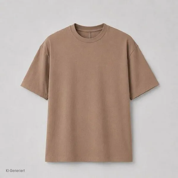 Ethnotek Ethnotek Heavyweight Organic Cotton Oversized T-Shirt, Hellbraun - affogato, – Produktbild 1 von 4