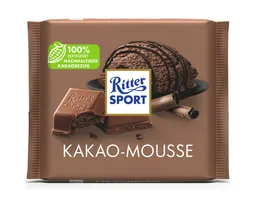 Ritter Sport Ritter Sport Schokolade, Ritter Sport Kakao Mousse mit Kakaocreme und Alpenmilchschokolade 100g – Produktbild 1 von 1