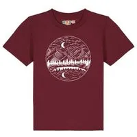watabout kids watabout.kids T-Shirt Kinder Mountains by night, Burgundy, – Produktbild 1 von 1