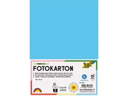folia folia Fotokarton, 300 g/m², 50 x 70 cm, 10 Bogen, himmelblau – Produktbild 1 von 1