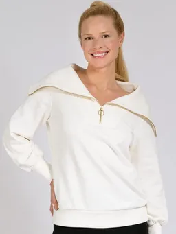 Magadi Magadi Damen Sweat-Troyer NORA aus Sweat-Stoff, mit Reißverschluss – Produktbild 1 von 1