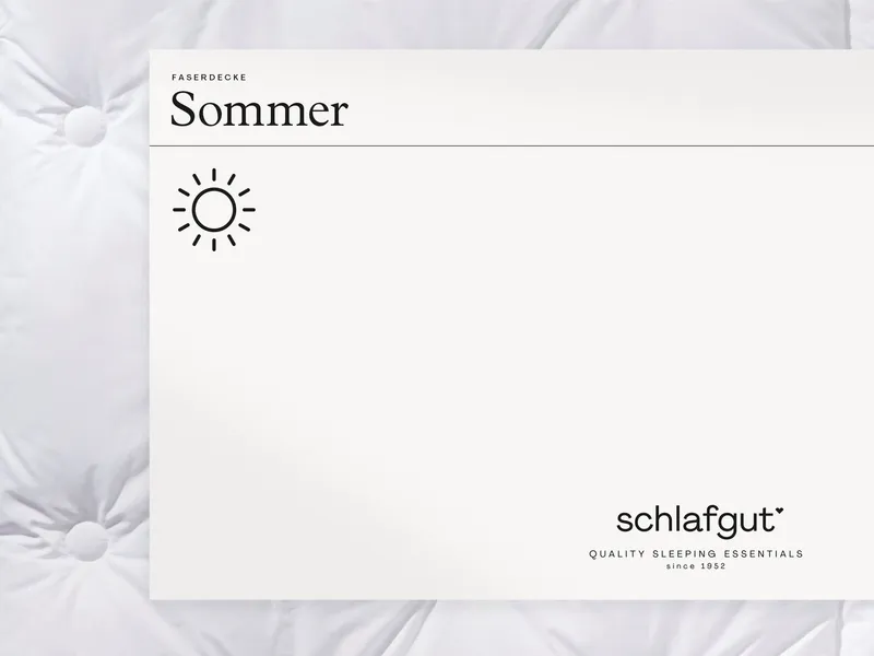 Schlafgut Schlafgut Microfaserbettdecke Pure, Bettdecke in 135x200 cm und weiteren Größen, für Sommer oder Winter, Weiß, – Produktbild 3 von 3