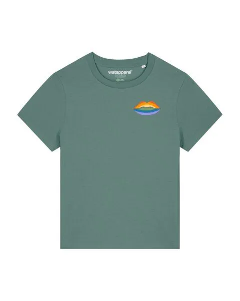 watapparel watapparel T-Shirt Frauen Kuss Kuss, Green bay, – Produktbild 1 von 3