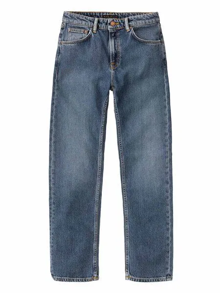 Nudie Jeans Nudie Jeans Damen Jeans - Straight Sally - aus einem Baumwolle/Elasthan Mix, Blue, – Produktbild 1 von 2