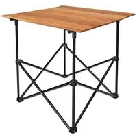 NATUREHOME NATUREHOME Klapptisch Campingtisch Buchenholz Metallgestell mit Transport-Tasche – Produktbild 1 von 1