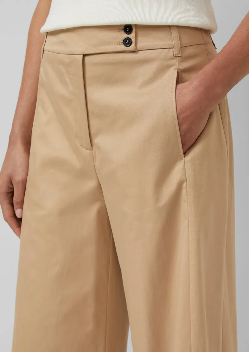 s.Oliver s.Oliver Culotte aus Lyocellmix mit Extra Wide Leg, Braun, – Produktbild 3 von 4