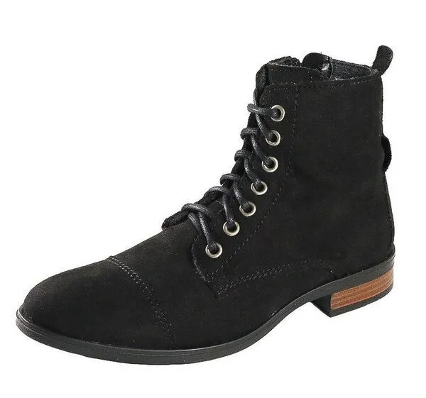 Fairticken Fairticken Gefütterte Damen Stiefel MAIRAN in Wildlederoptik, Schwarz, – Produktbild 3 von 4