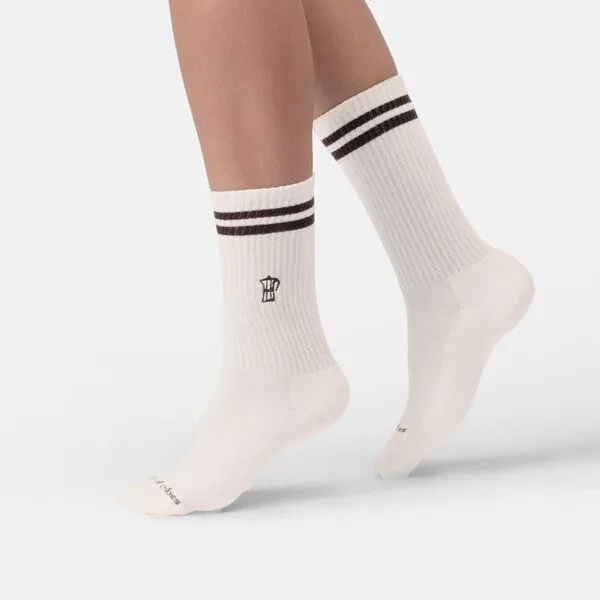 Natural Vibes Natural Vibes Moka Express Socken | Bio GOTS | Braune Tennissocken | Kaffee | Herren Damen Socken | Unisex – Produktbild 3 von 4
