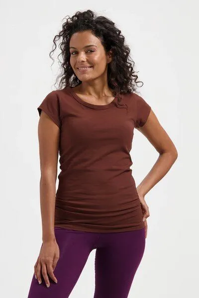 Urban Goddess Urban Goddess Zefira Yoga Tee, Marron (braun), – Produktbild 1 von 4