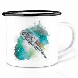 LIGARTI Emailletasse »Astrolotl« von LIGARTI | 300 oder 500 ml | handveredelt in Deutschland | Cup, Kaffeetasse, Emaillebecher, Camping Becher – Produktbild 1 von 1