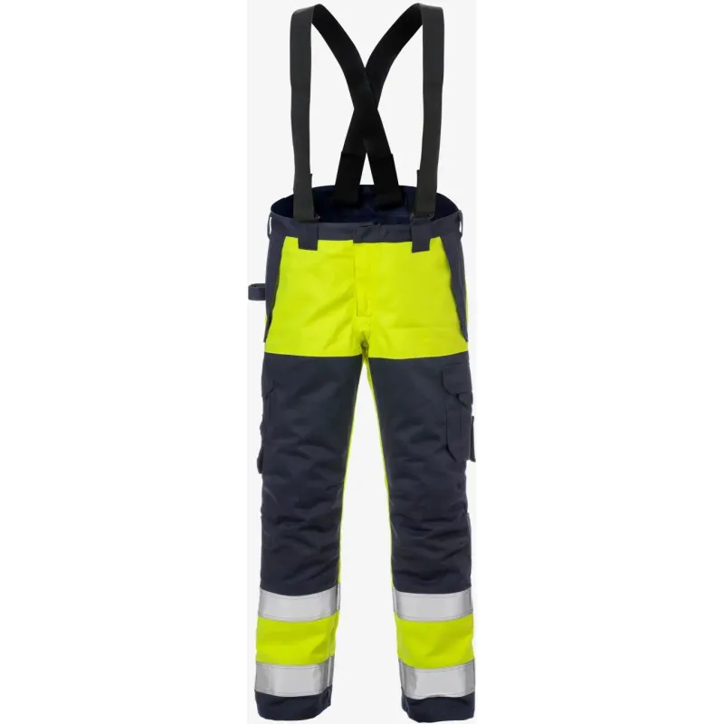 Fristads Warnschutz-Latzhose Klasse 2 Fristads 2588 FLAM, Blau, – Produktbild 2 von 2