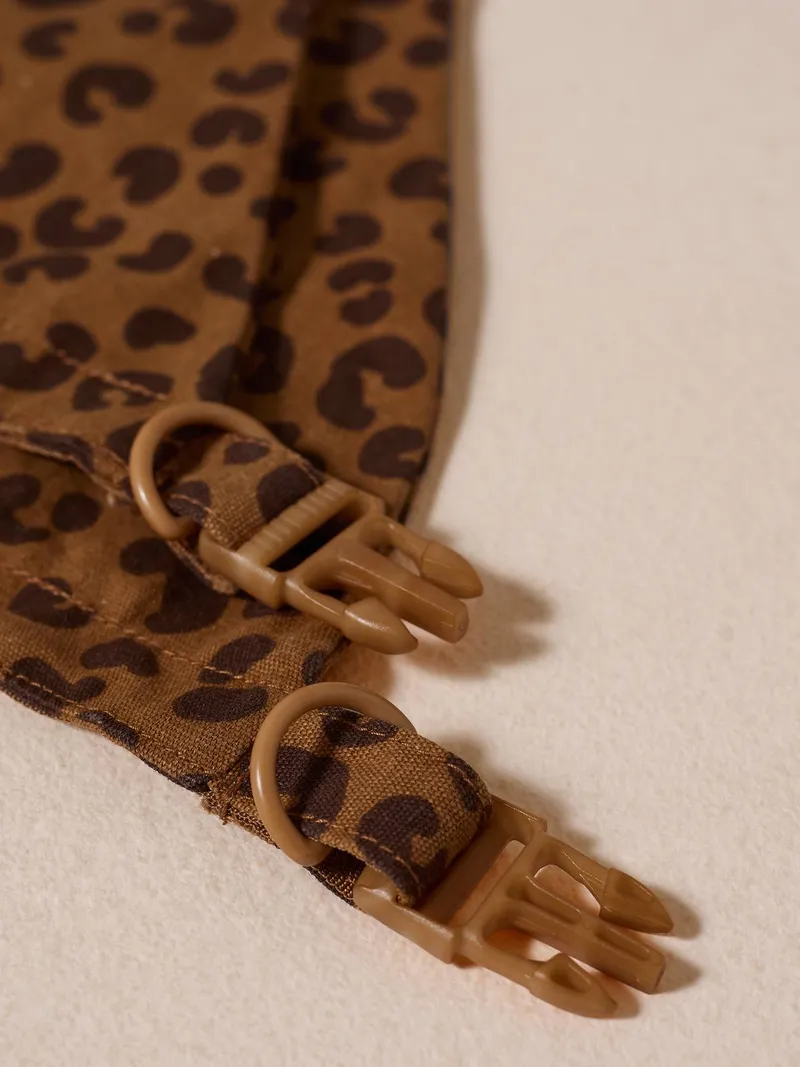 Vertbaudet Bandana-Hundehalsband FAMILY, Braun bedruckt, – Produktbild 4 von 4