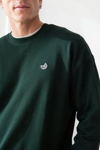 TWOTHIRDS TWOTHIRDS Sweatshirt aus Bio-Baumwolle Hagenmiddle, Dark green, – Produktbild 2 von 3