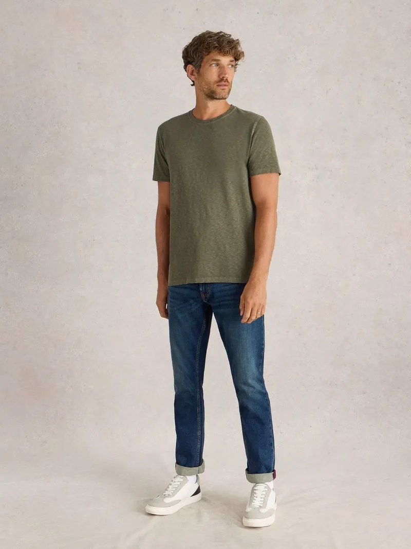White Stuff T-Shirt Abersoch - L/R, Khakigrün, – Produktbild 2 von 4