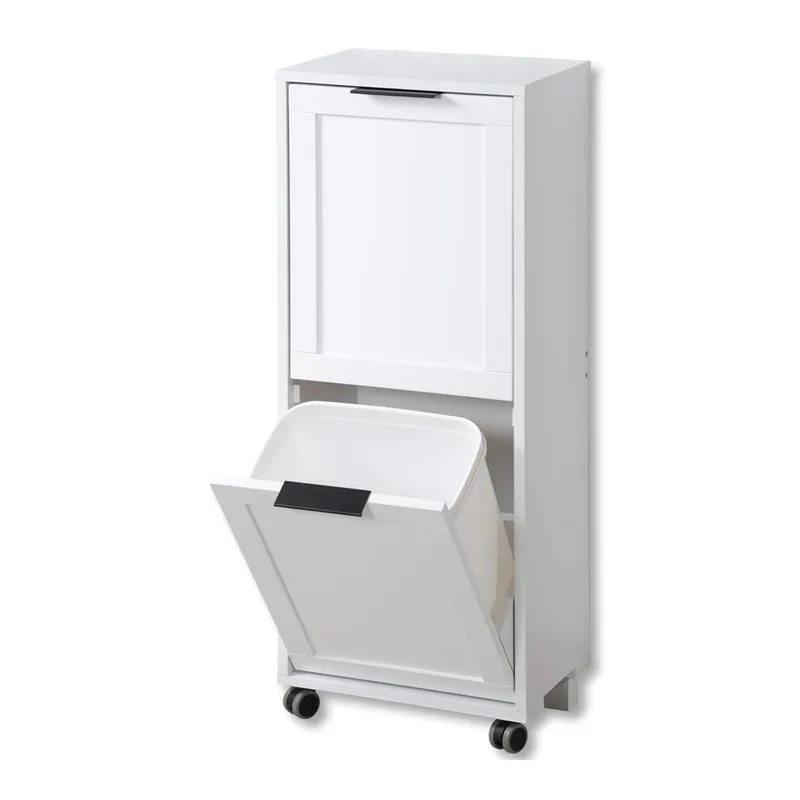 Kesper Küchenwagen mit Mülltrennsystem, Weiss, – Produktbild 1 von 4