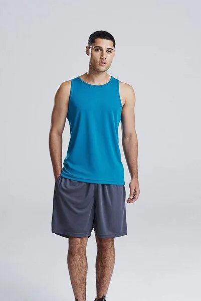 Just Cool Just Cool Muskelshirt Ärmellos Recyceltes Polyester, Sonnengelb, – Produktbild 3 von 3