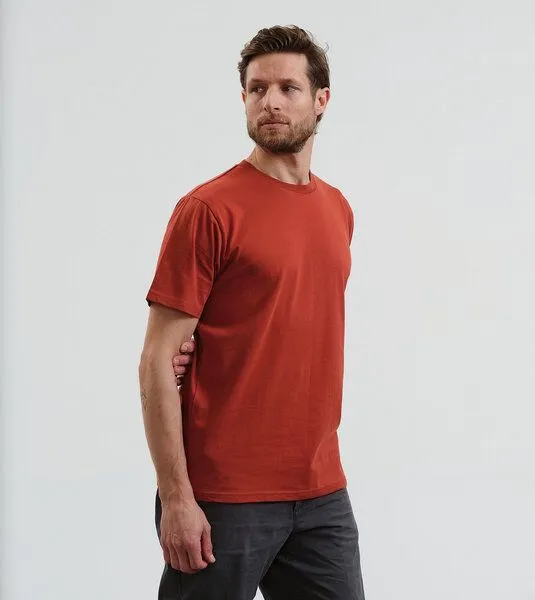 Gary Mash GARY MASH Herren Basic T-Shirt aus Biobaumwolle, Rost (rot), – Produktbild 2 von 4