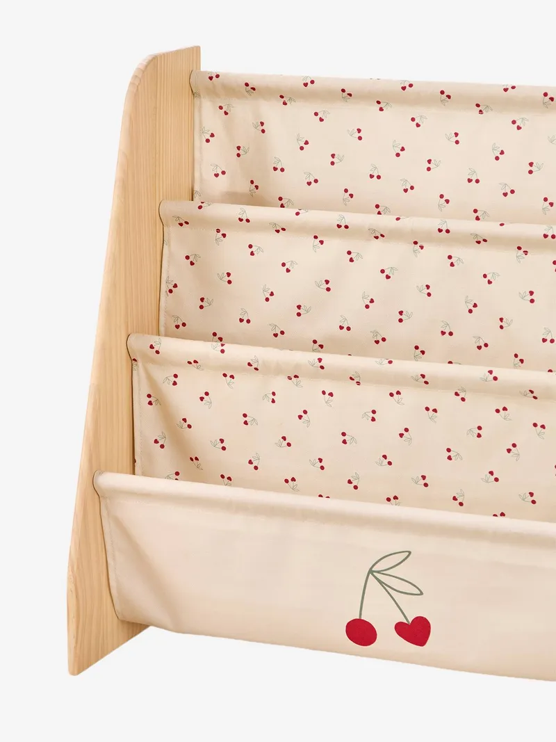 Vertbaudet Bücherregal mit Stofftaschen, Weiß bedruckt, – Produktbild 4 von 4