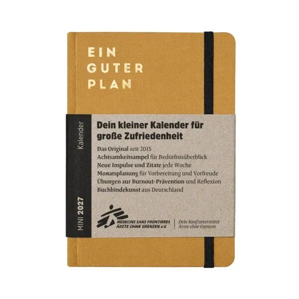 Ein guter Plan Ein guter Plan Mini 2027 – Mini-Terminkalender für mehr Achtsamkeit und Selbstliebe, Bernstein, – Produktbild 1 von 4