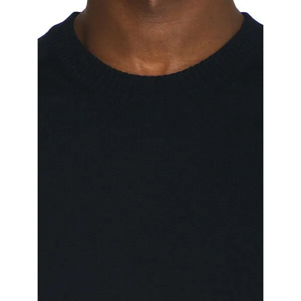 KnowledgeCotton Apparel KnowledgeCotton Apparel Regular merino knit crew neck - aus Merino-Wolle, Blau (total eclipse), – Produktbild 3 von 3