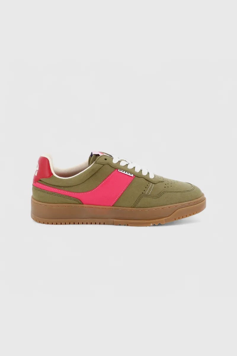 MEEKO MEEKO Herren vegan Sneaker Kiboko Cordura Khaki, Dunkelpink, – Produktbild 1 von 2