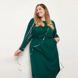 WiDDA berlin WiDDA berlin HANKA Kleid in Waldgrün aus TENCEL® Lyocell – Produktbild 1 von 1