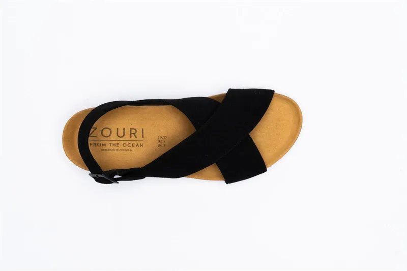 Zouri Zouri Damen vegan Sandalen See Schwarz, Schwarz, – Produktbild 2 von 2
