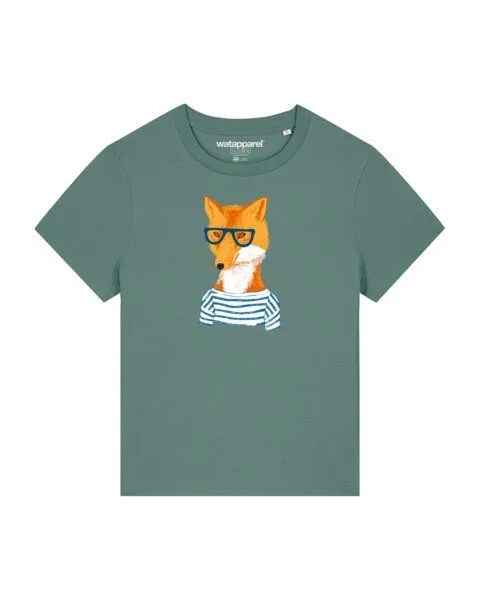 watapparel watapparel T-Shirt Frauen Fuchs, Green bay, – Produktbild 1 von 3